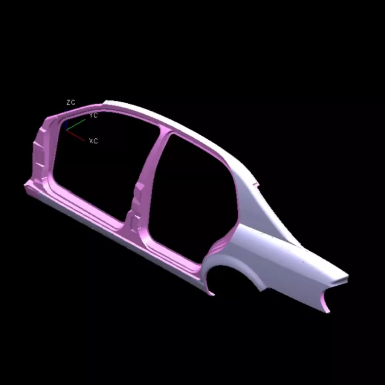 Matriz de estampagem do painel lateral direito automotivo