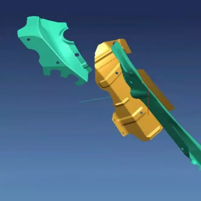 Matrizes de estampagem de placas de reforço pequenas automotivas