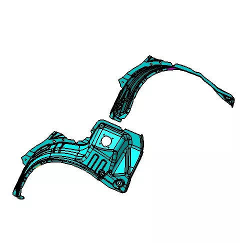 Molde de injeção de tampa de roda em arco de roda automotiva